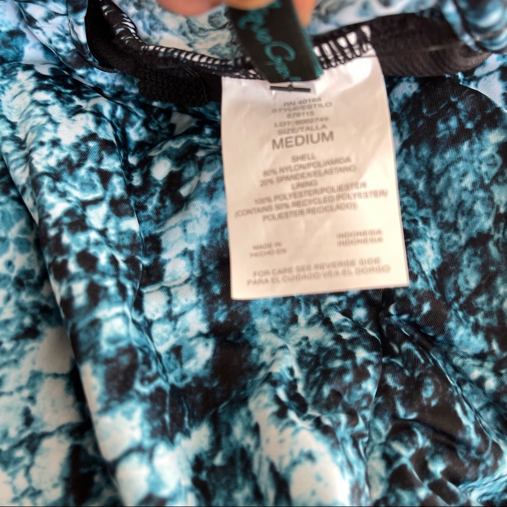 Aqua Green One Piece Swimsuit NWT - Picture 8 of 10